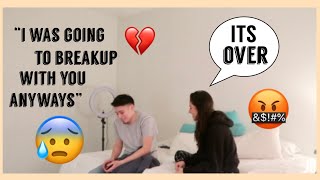 Breakup Prank On Boyfriend Backfired