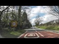 Driving On The A44 From Crown East To Cotheridge, Worcester, Worcestershire, UK 19th April 2013