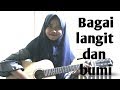 BAGAI LANGIT DAN BUMI (VIA VALLEN) || cover gitar by sekar