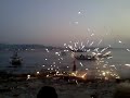 Fire-eating dude on the sunset strip in Ibiza