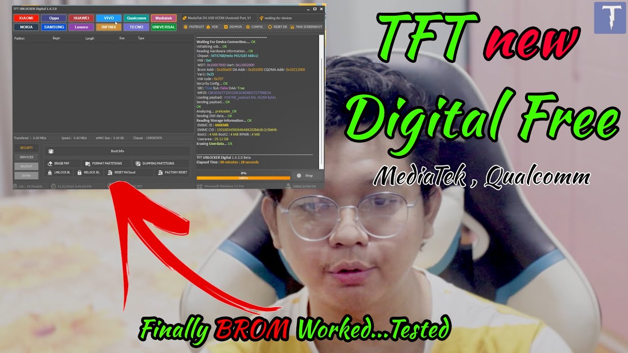 TFT Digital MTK Qualcomm Bootloader Unlock USER LOCK FRP TFT Digital MTK Qualcomm Bootloader Unlock USER LOCK FRP