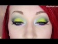 Mini-Tutorial: Neon Green Eye Look