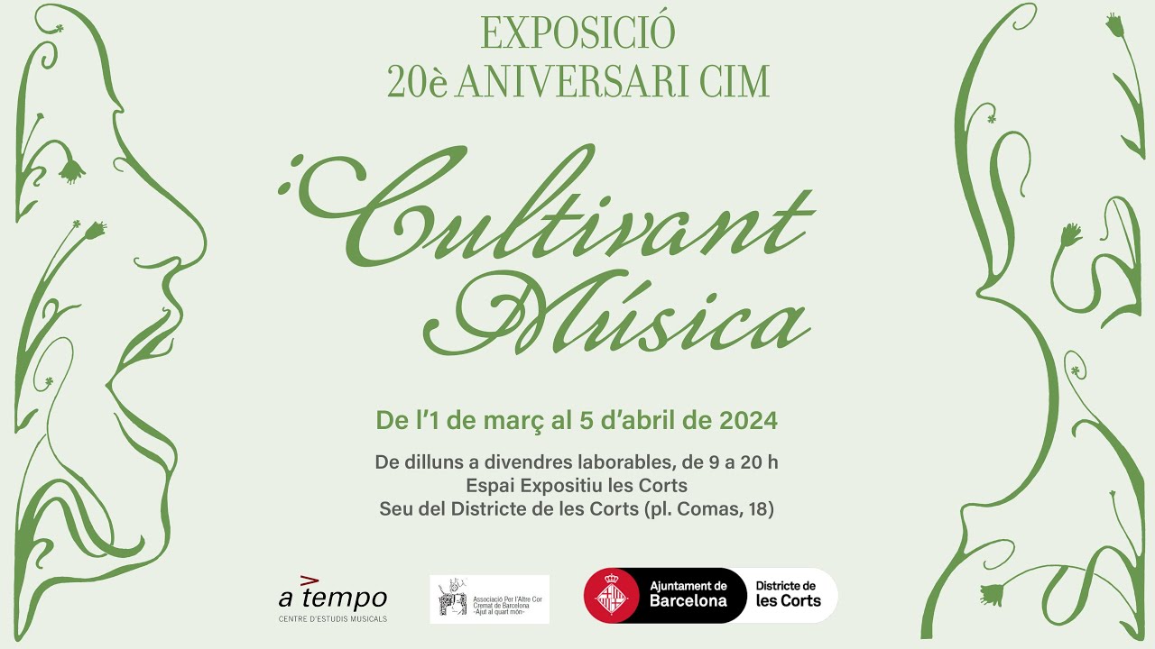 Exposició 20 anys del Concurs Internacional de Música de les Corts 2024
