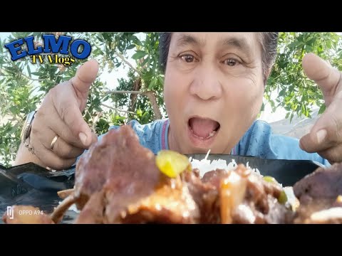 KALDERETANG RIBS NG KAMBING MUKBANG, SARSA PALANG ULAM NA. 🥰😍