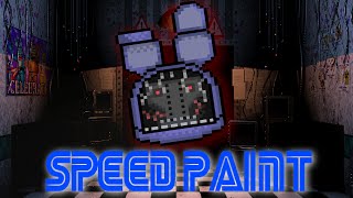 FNaF Old Bonnie pixel art GIF speed paint