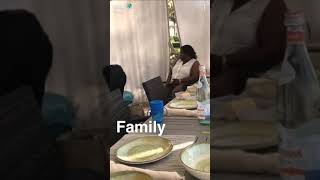 Anthony Joshua chilling in Dubai with his family enjoying Davido's song FIA