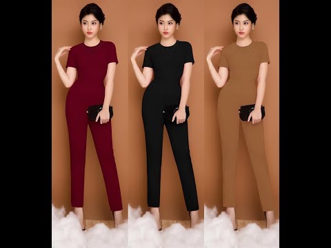 Đồ Bay Jumpsuit Dài Tay Ngắn Đính Hột Trước Ngực Xinh Xắn 906 Thời Trang EKO