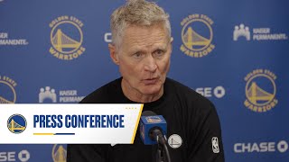 Steve Kerr Recaps Warriors Preseason Loss At Lakers Oct. 12, 2025