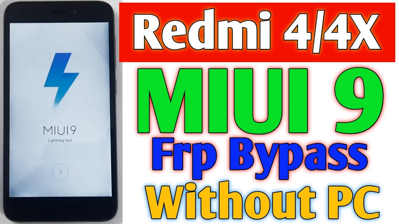 Redmi 4 frp bypass MIUI 9 || Redmi 4x frp unlock without Redmi 4 frp bypass MIUI 9 || Redmi 4x frp unlock without