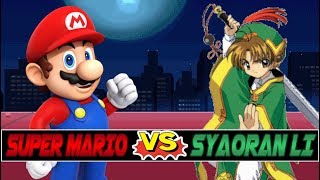 M.u.g.e.n. Battles Mario Vs Syaoran Li Super Mario Vs Cardcaptor Sakura
