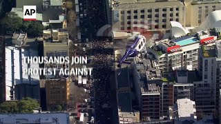Thousands join in protest against Sydney lockdown