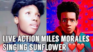 LIVE ACTION MILES MORALES SINGING “SUNFLOWER” (FAN VERSION) #milesmorales #spiderman