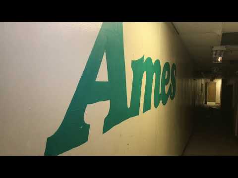 ABANDONED FORMER AMES WITH POWER (VERY CREEPY)