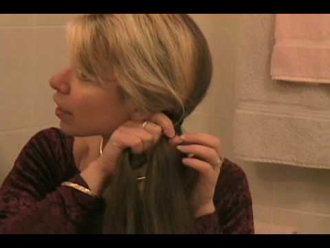 Keywords: long, hair, fishtail, french, braid, instructions, tutorial, 