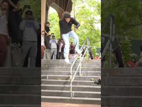 YOU NEVER SEE THIS TRICK ANYMORE AND HE DOES IT SO GOOD - BRANDON JOHNSON #NYC #SKATEBOARDING