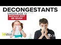 Decongestants no good for kids' colds, study finds