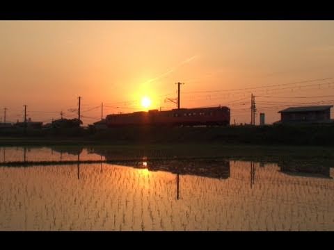 鉄道のある風景 宍道湖の黄昏時 （19-May-2011）