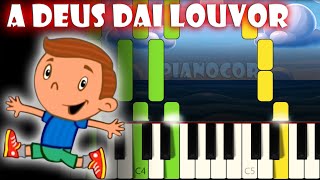 A Deus Dai Louvor - 3 Palavrinhas Tutorial De Piano Karaoke