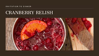 Cranberry Relish Recipe