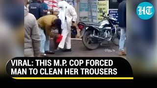 Mp Shocker On Cam Woman Police Officer Slaps Man After Forcing Him To Clean Her Trouser