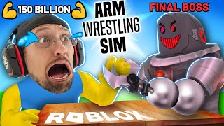 Roblox Arm Wrestling Simulator ... My Hand Is Gone!