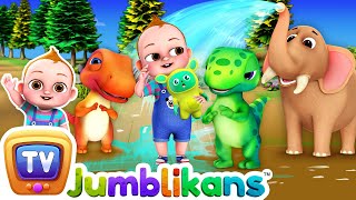 Animal Friends Nursery Rhyme - Baby Taku & Jumblikans Dinosaurs - Chuchutv Toddler Learning Videos