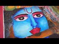 Lord Krishna painting- Beautiful Canvas painting by my student