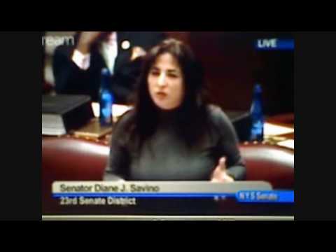 New York Gay Marriage: Diane Savino's excellent testimony, but bill is defeated 38-24