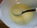 Trying my hand at goats milk soap ~ mixing in the lye.