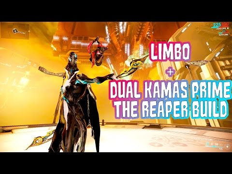 warframe limbo dual kamas prime the reaper build warframe