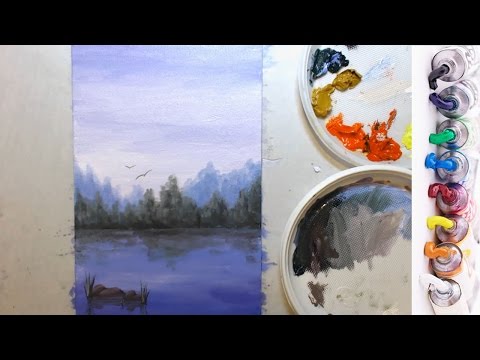 Как нарисовать картину с водой Как нарисовать картину с водой