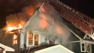 Cleveland firefighter injured while battling east side house fire