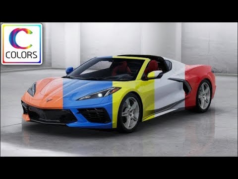 2020 Corvette Stingray C8 Colors Configurator Youtube