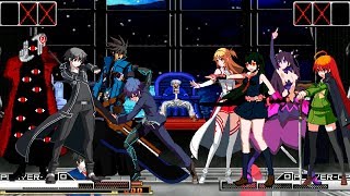 Kof Mugen Anime Mens Team VS Anime Womens Team