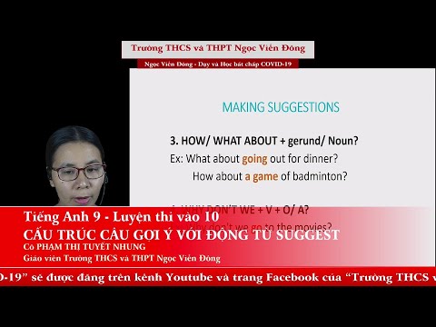 Tiếng Anh 9 Cấu trúc câu gợi ý với động từ "Suggest" Luyện thi vào 10 | Trường Ngọc Viễn Đông