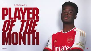 PLAYER OF THE MONTH | The best of Bukayo Saka | Feb, 2024