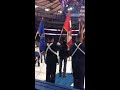 Ari Hest at MSG 1/29/15 performing National Anthems of Canada and USA