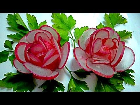 Узоры из редиски Узоры из редиски