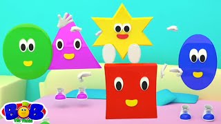 Five Little Shapes Learn Shapes Song For Kids And Children Nursery Rhymes And Learning Videos