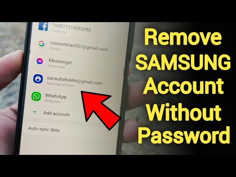 Remove Samsung Account Without Password | How to Remove Remove Samsung Account Without Password | How to Remove