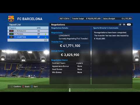 Как сделать трансферы в pes 2017 755
