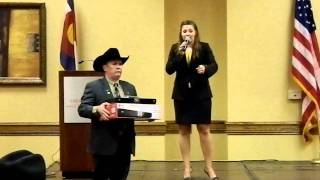Emily Wears Colorado Champion Auctioneer 2012