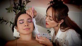 Asmr Gems-Inspired Makeup Face Prep, Shimmery Colors, Soft-Spoken Glam & Tingle Triggers