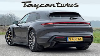 2023 Porsche Taycan Turbo S Sport Turismo REVIEW on AUTOBAHN
