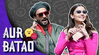 Ranveer Singh Alia Bhatt Pick Their Favourite Gully Boy Dialogue Interview Aur Batao Ranveer Singh Alia Bhatt Pick Their Favourite Gully Boy Dialogue Interview Aur Batao