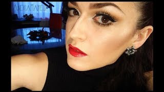 Christmas New Years Eve Makeup - Silver Glitter