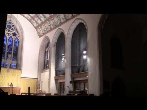 Chris Lawton at the organ of All Saints Church, Penarth: Land of my Fathers