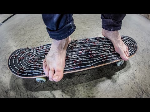 Deadly Barbed Wire Skateboard