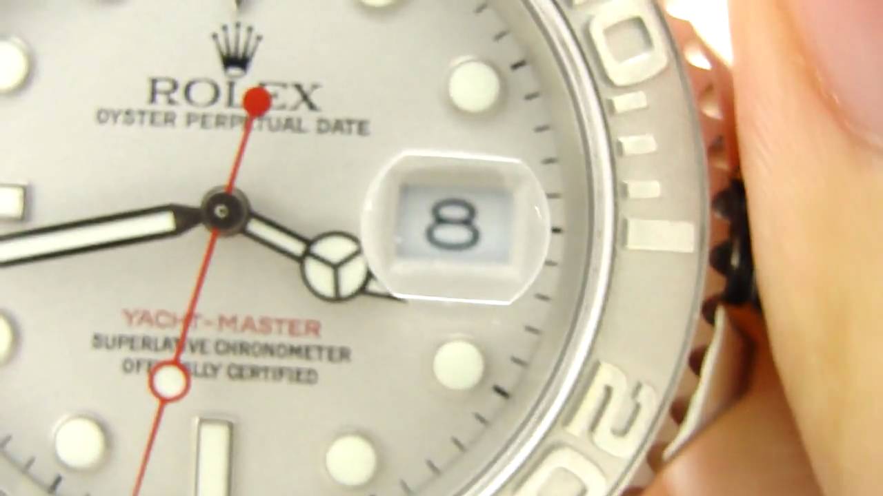 Rolex 16622 Yachtmaster Platinum/Steel Yachty - YouTube