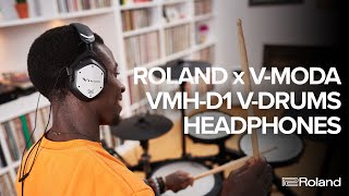 Introducing the VMH-D1 Roland x V-MODA V-Drums Headphones